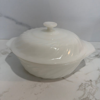 Fire King Covered Bowl