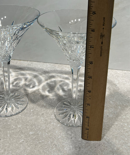 Set of Waterford Martini Glasses