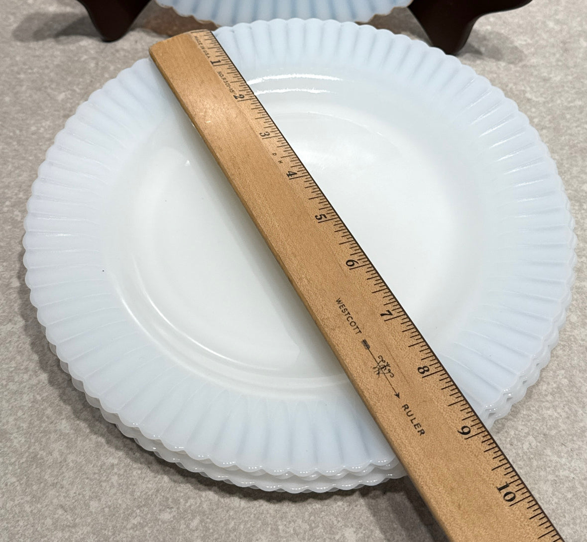 Set of 7 Petalware Plates