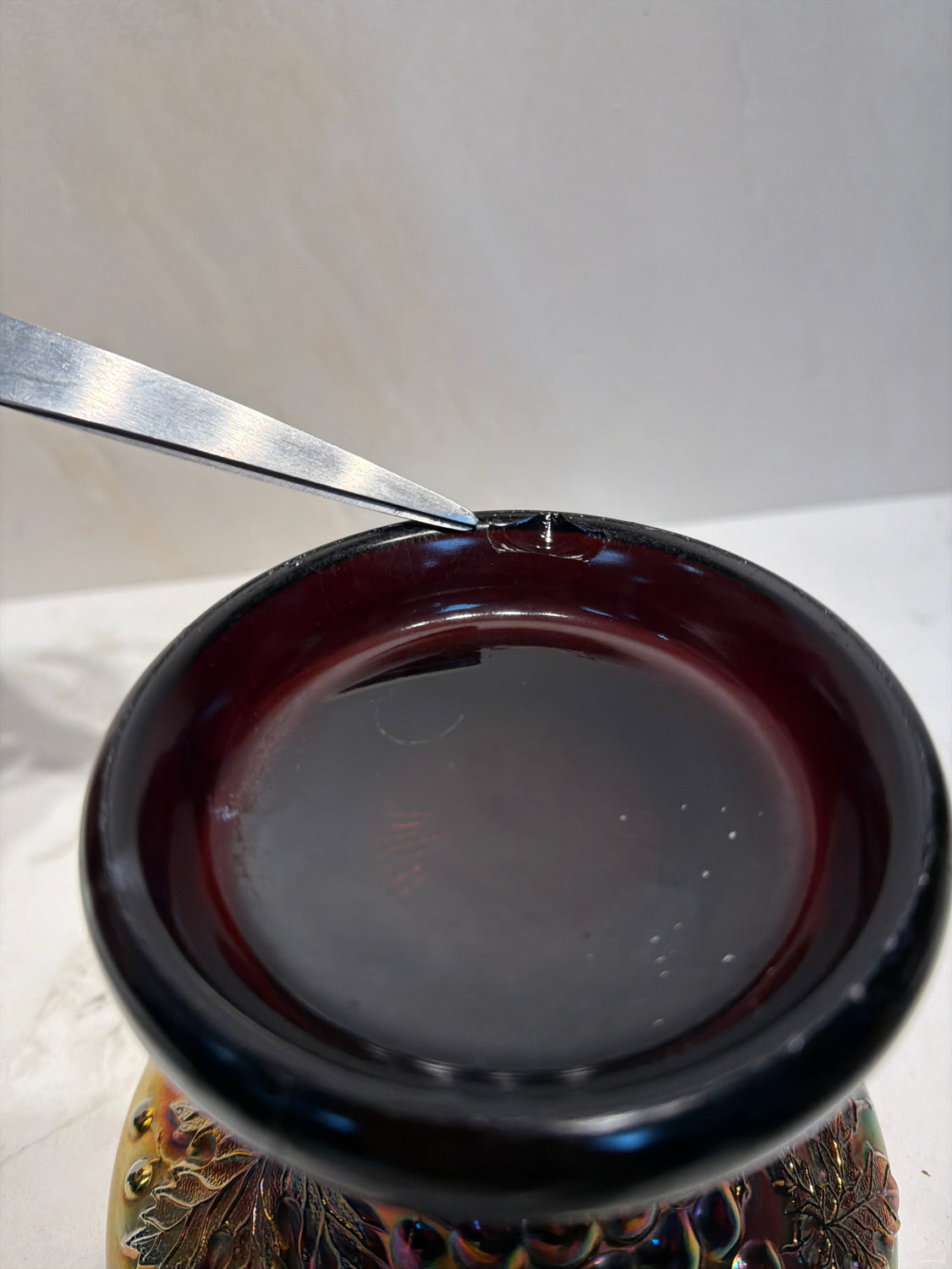 Northwood Punch Bowl With Pedestal* As-Is