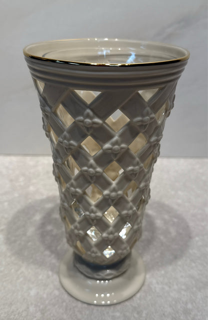 Lenox Pierced Lattice Vase