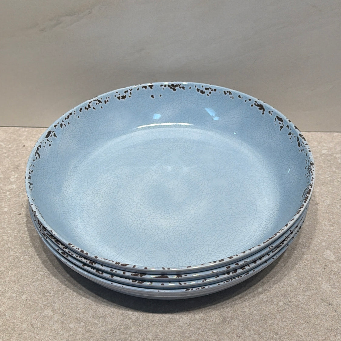 Set of 4 Melamine Bowls 9"