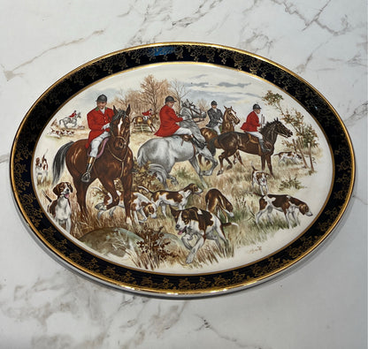 England Hunting Scenes Platter