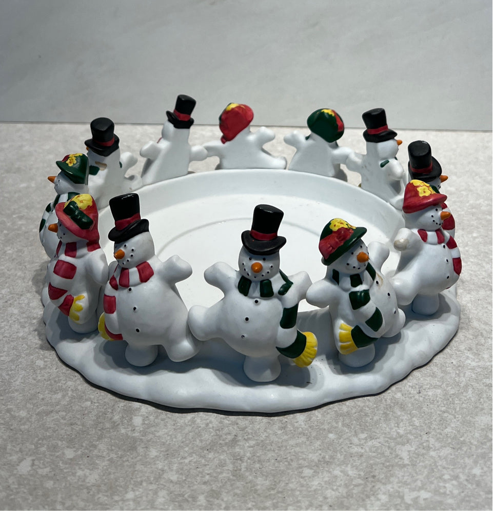 Snowman Candle Holder