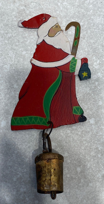 Metal Santa Ornament