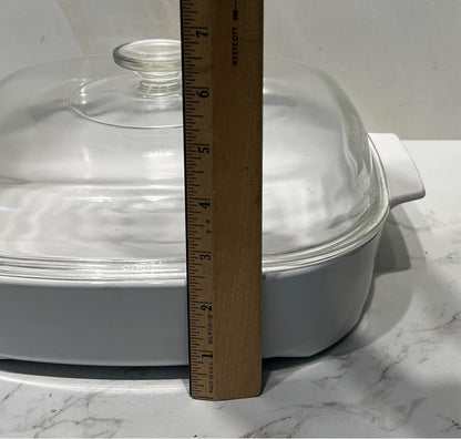 Covered Corning Ware Casserole