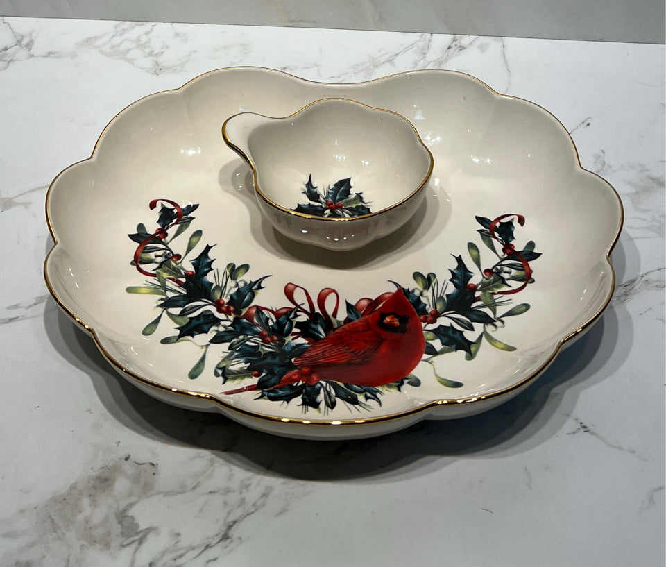 Lenox Winter Greetings Chip and Dip