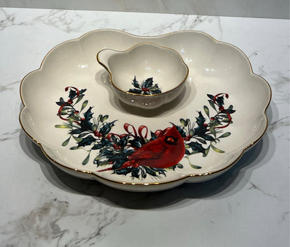 Lenox Winter Greetings Chip and Dip