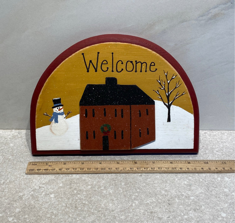 Christmas Welcome Sign