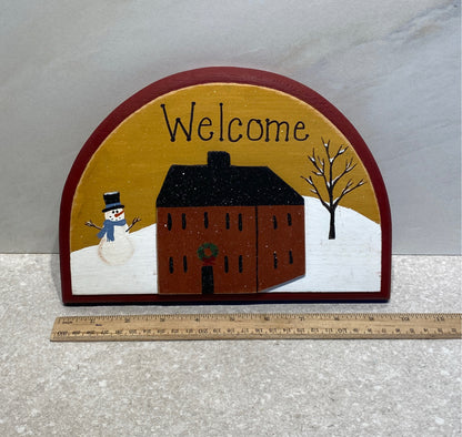 Christmas Welcome Sign