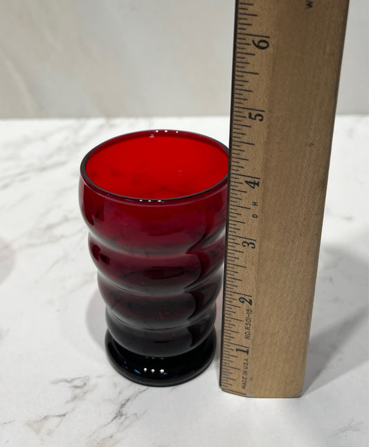 Set of 8 Red Glasses
