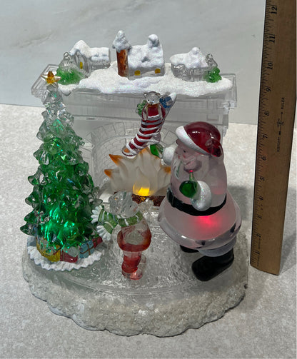 Lighted Santa Decor