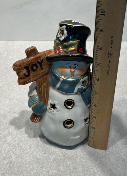 Snowman Candle Holder