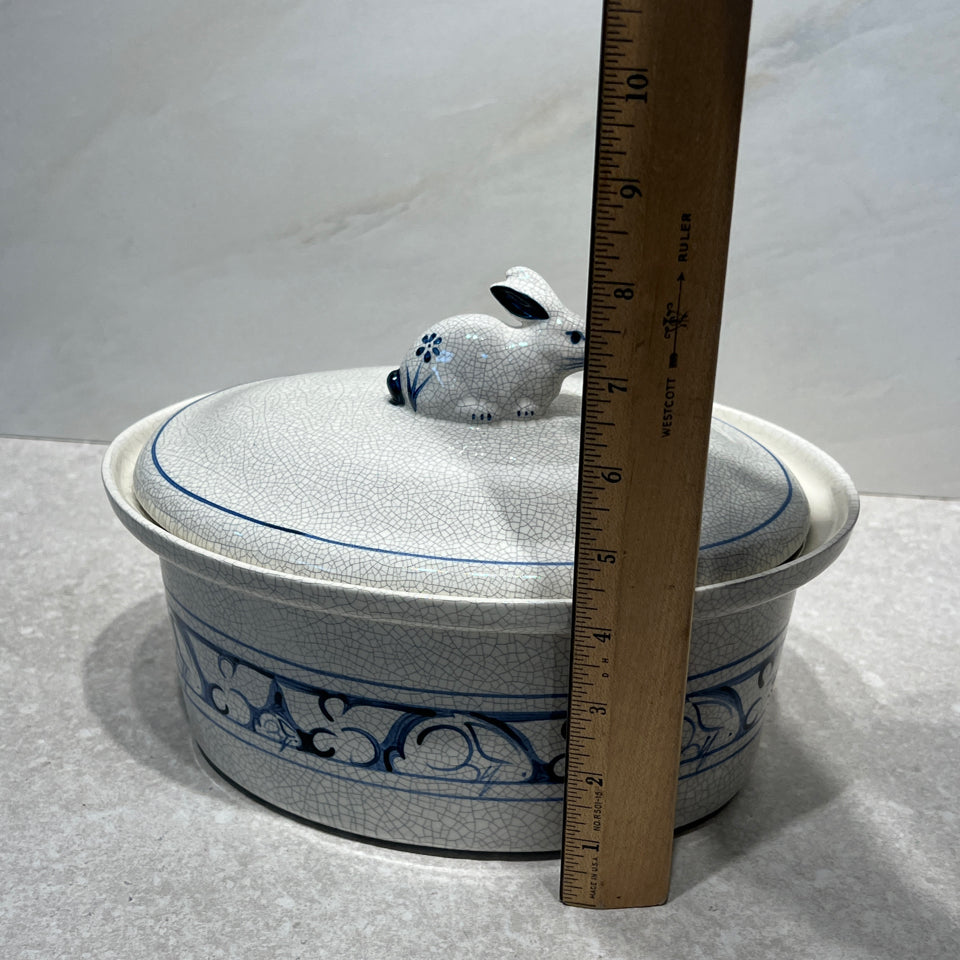 Dedham Pottery Covered Bowl