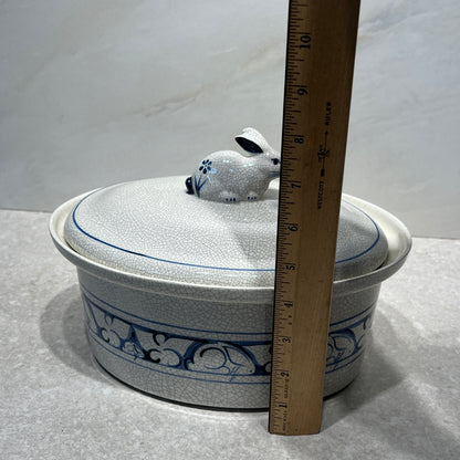 Dedham Pottery Covered Bowl