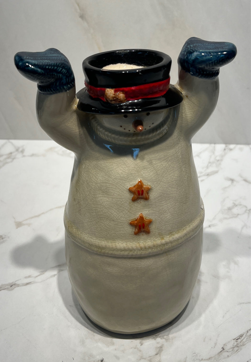 Snowman Candleholder