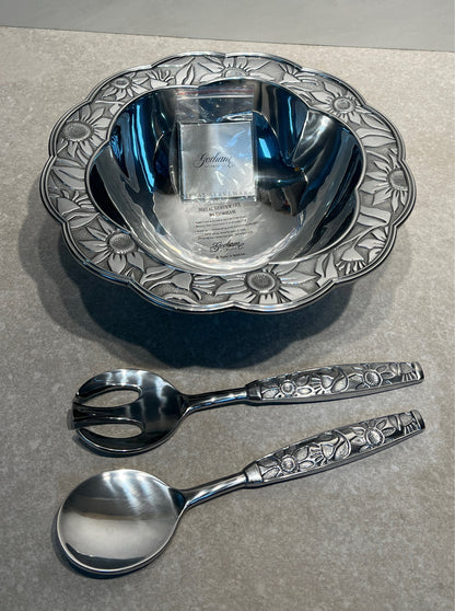 Gorham Bowl wiith 2 Utensils