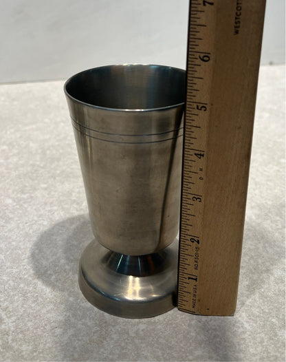 Set of 5 Pewter Cups