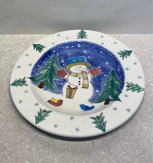 Snowman SErving Dish