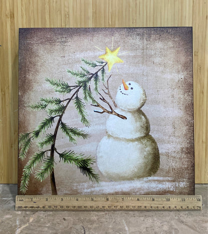 Snowman Light-Up Wall Decor