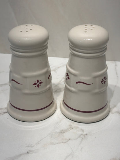 Longaberger Salt And Pepper Shakers