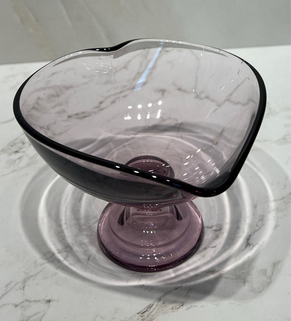 Fostoria Lavender Heart Bowl