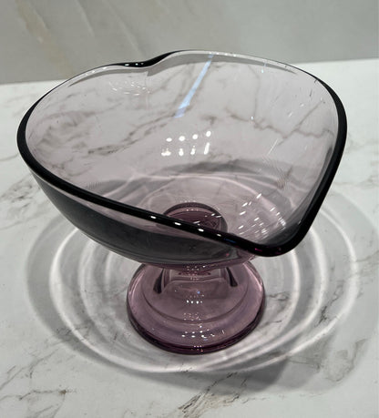 Fostoria Lavender Heart Bowl