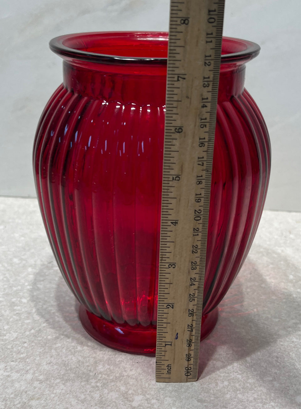 Red Vase