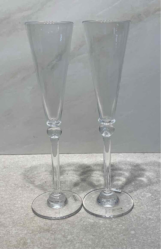 Simon Pearce - Pair of Champagne Glasses