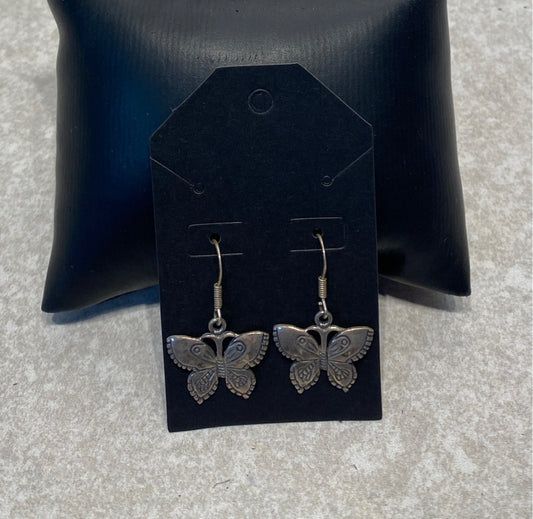 Sterling Butterfly Earrings