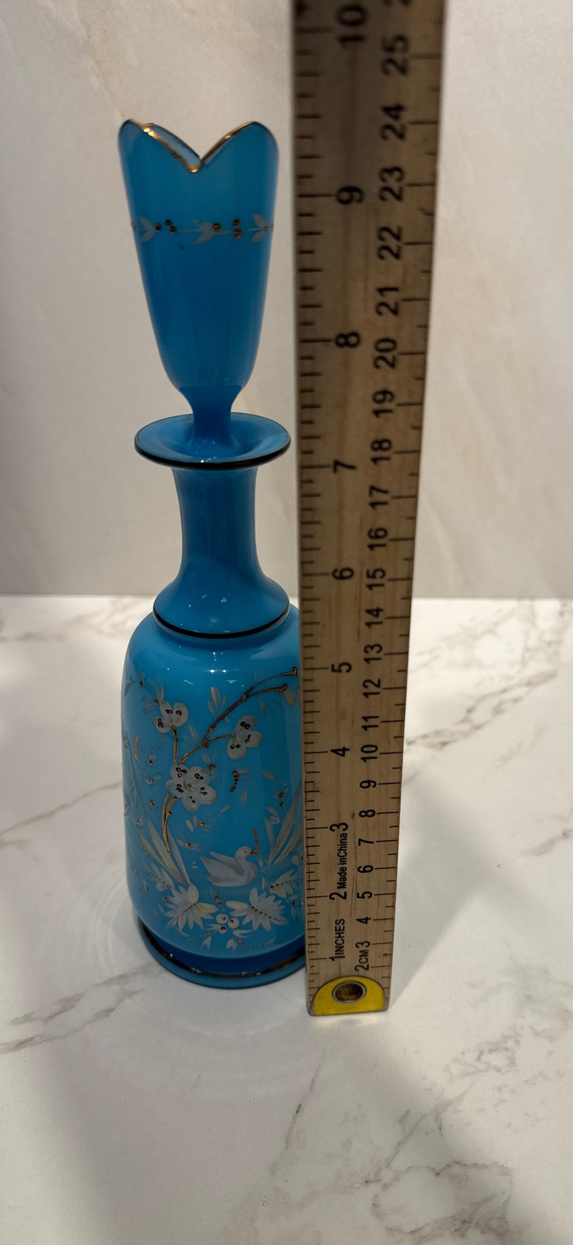 Blue Opaline Handpainted Perfume