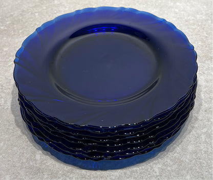St of 8 Blue Plates