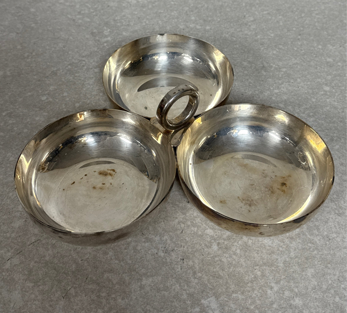 Bloomingdales Silverplate Divided Dish
