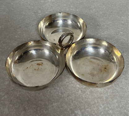 Bloomingdales Silverplate Divided Dish