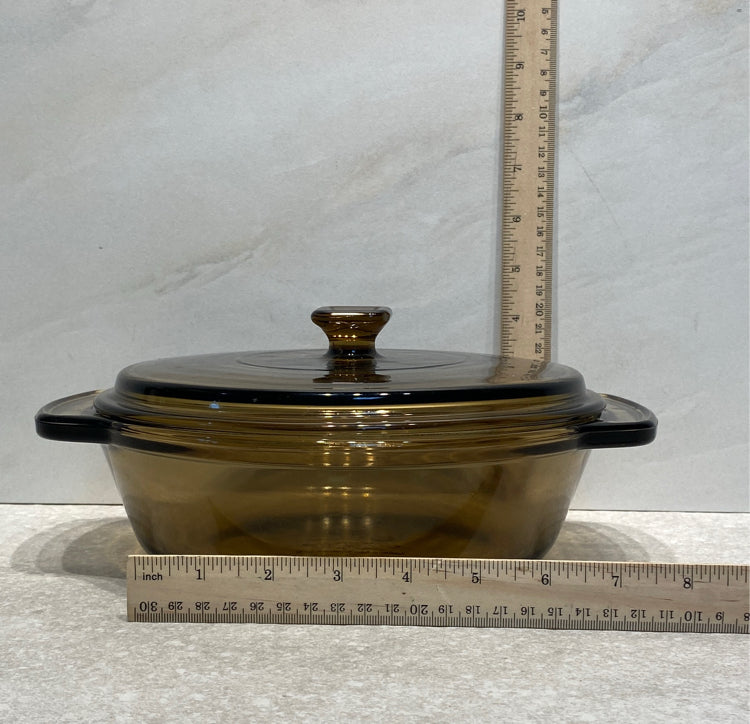 Covered Anchor Hocking Bowl