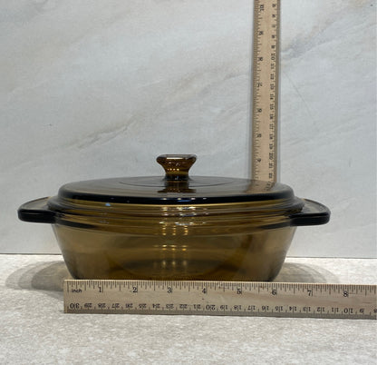 Covered Anchor Hocking Bowl