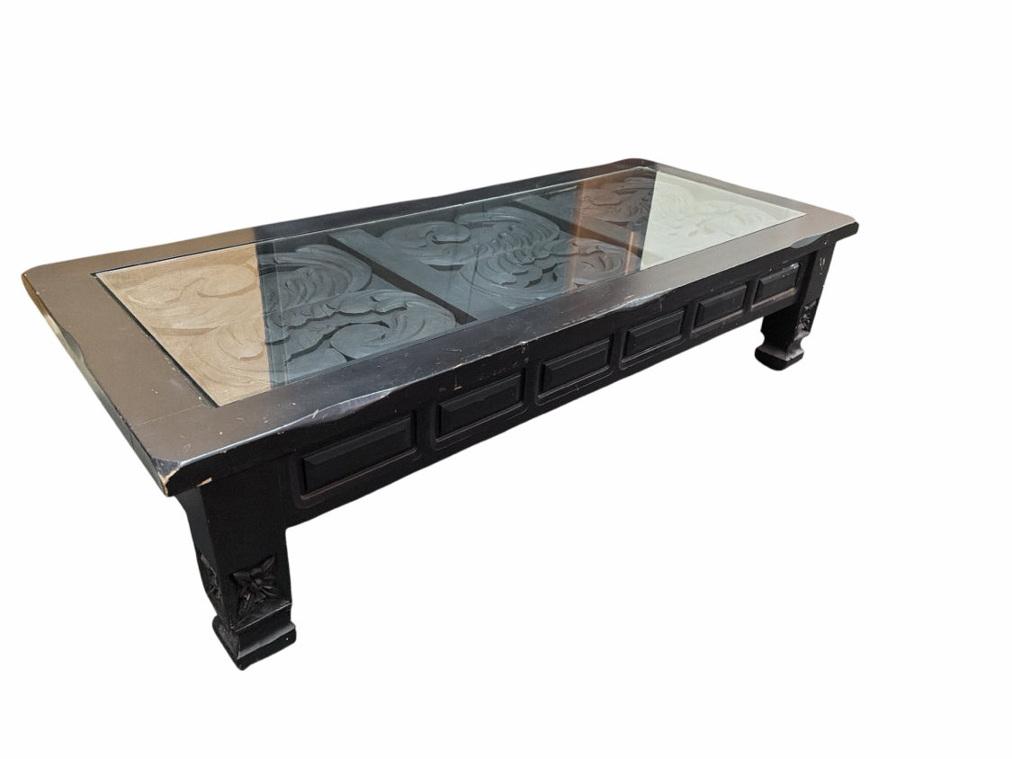 Black And Glass Coffee Table