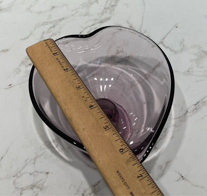 Fostoria Lavender Heart Bowl