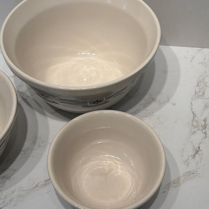 Set of 3 Longaberger Bowls