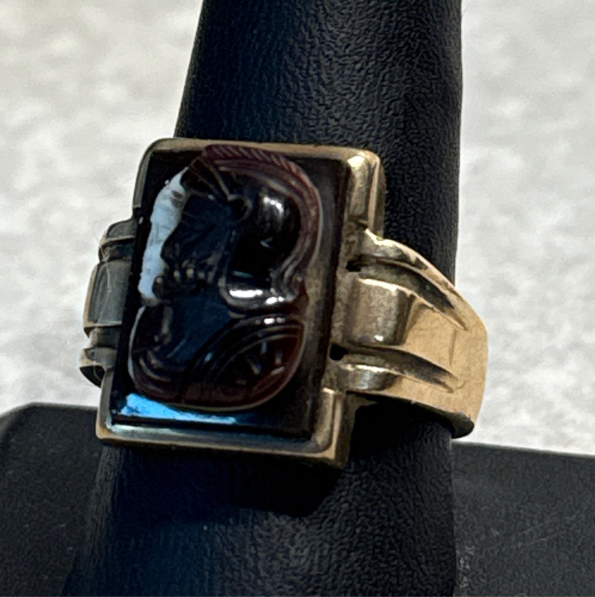 10K Gold Roman Solider Ring Sz.10