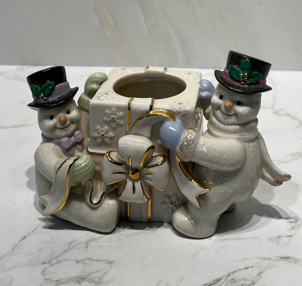 Lenox Snowman Votive Holder
