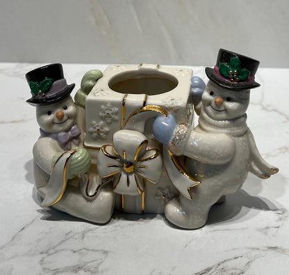 Lenox Snowman Votive Holder