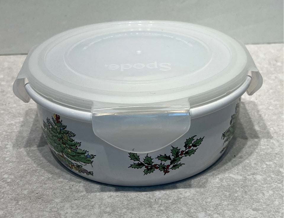 Covered Spode Bowl