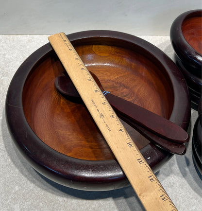 Wooden Salad Bowl Set