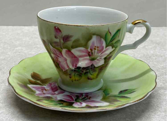 Hand Painted Japan Cup And Saucer