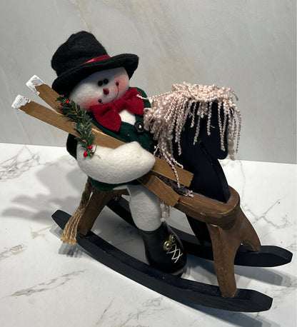 Snowman on Horse