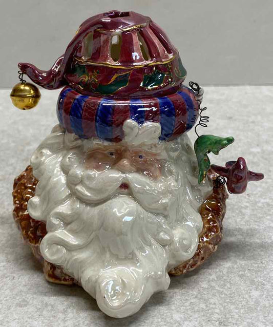 Santa Candleholder