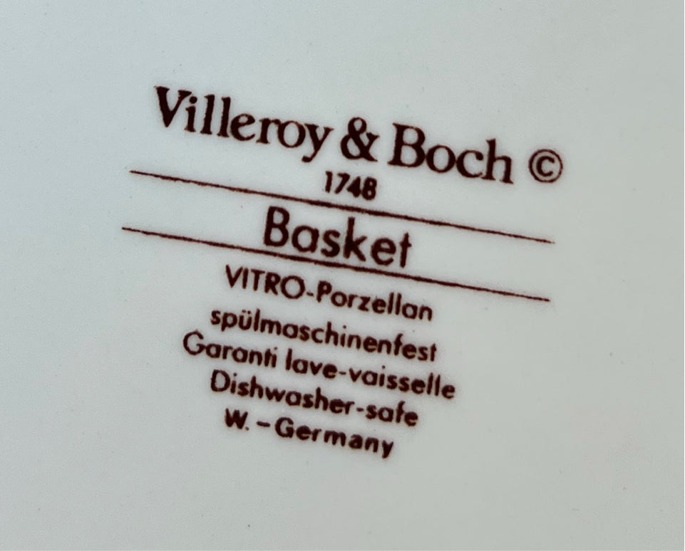 Vileroy & Boch  Basket Bowl 9.5"