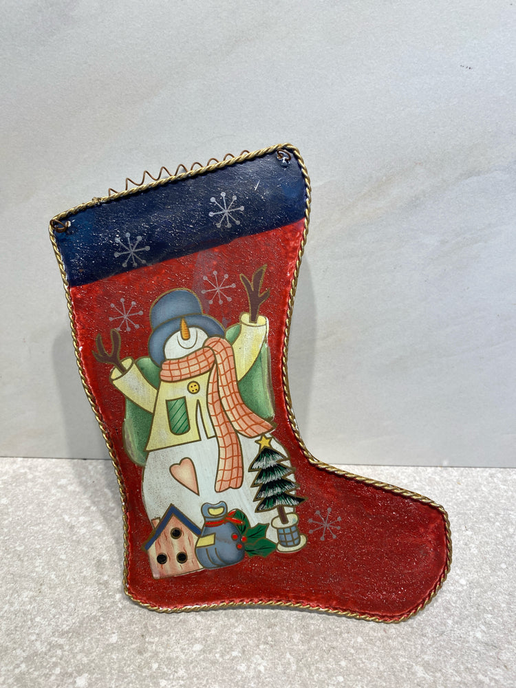 Metal Christmas Stocking