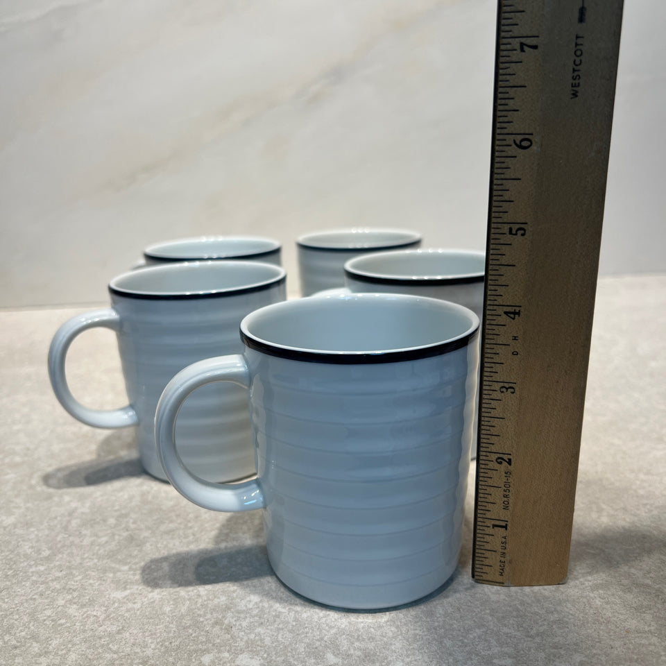 Set of 5 Crate and Barrel Mugs